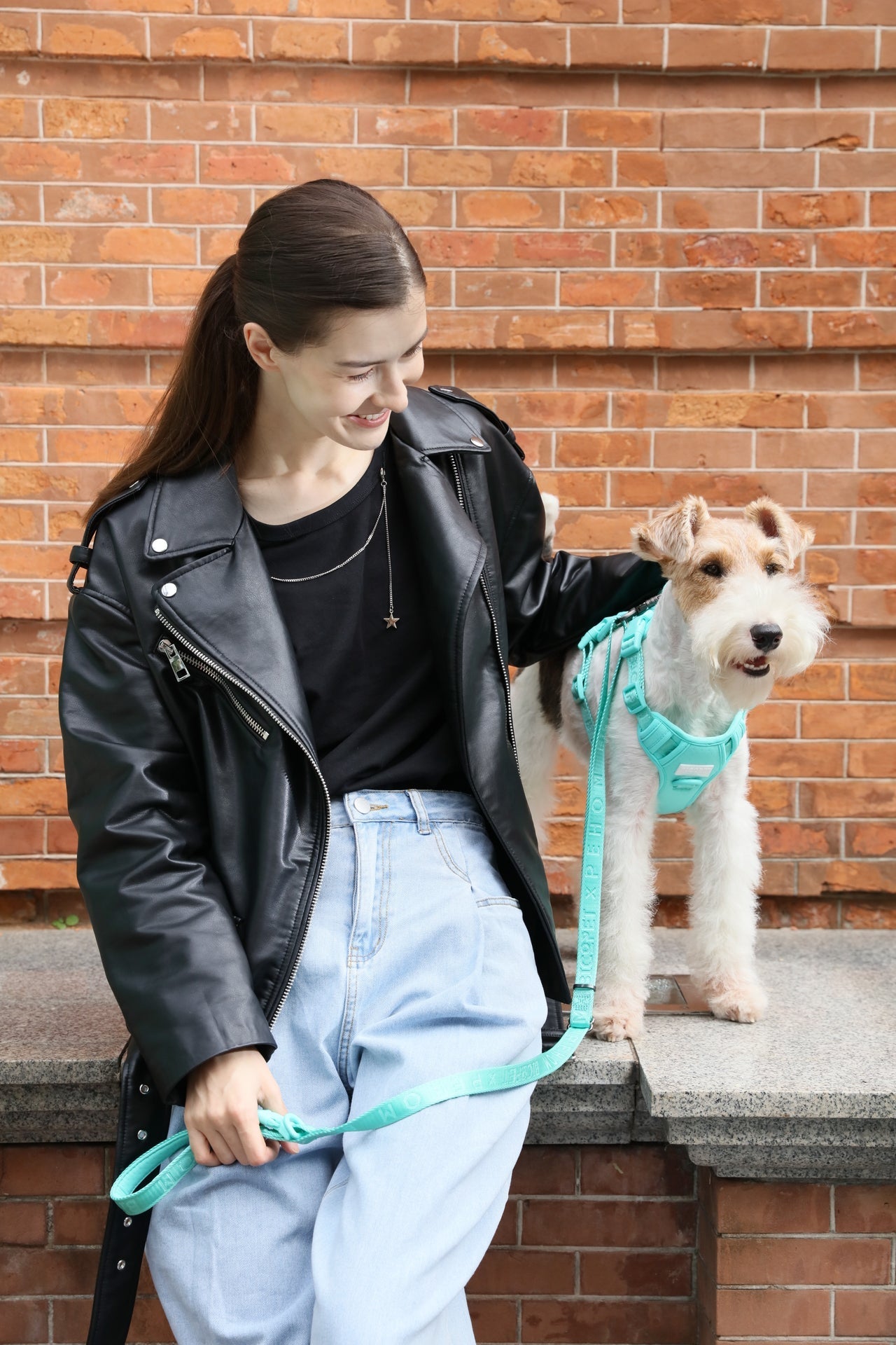 Padded Active Dog Leash – Mint Green | Breathable, Durable & Secure | M & L