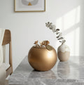 Orchid Urn for Dog & Pet Ashes — Handmade Gold Default (no engraving)
