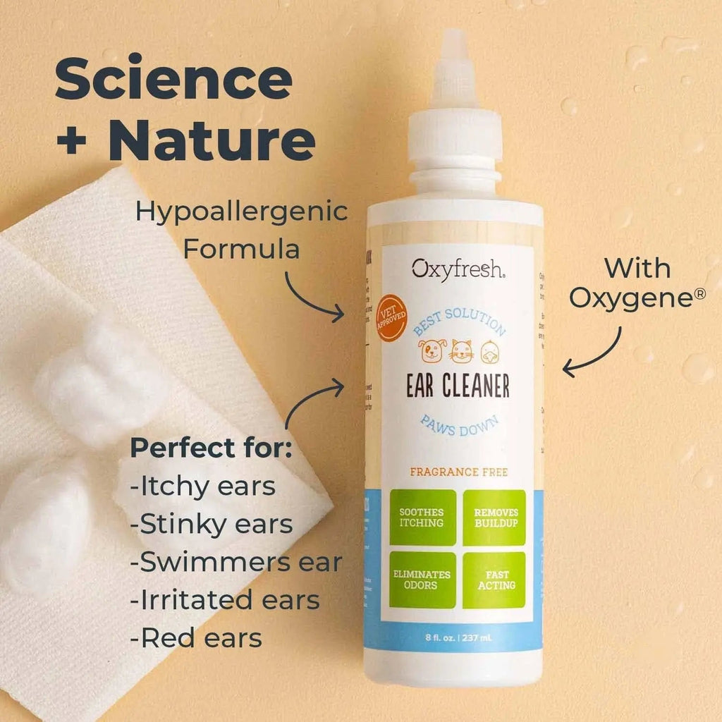Oxyfresh Advanced Pet Ear Cleaner for Dogs & Cats Sting-Free 8 oz Default Title