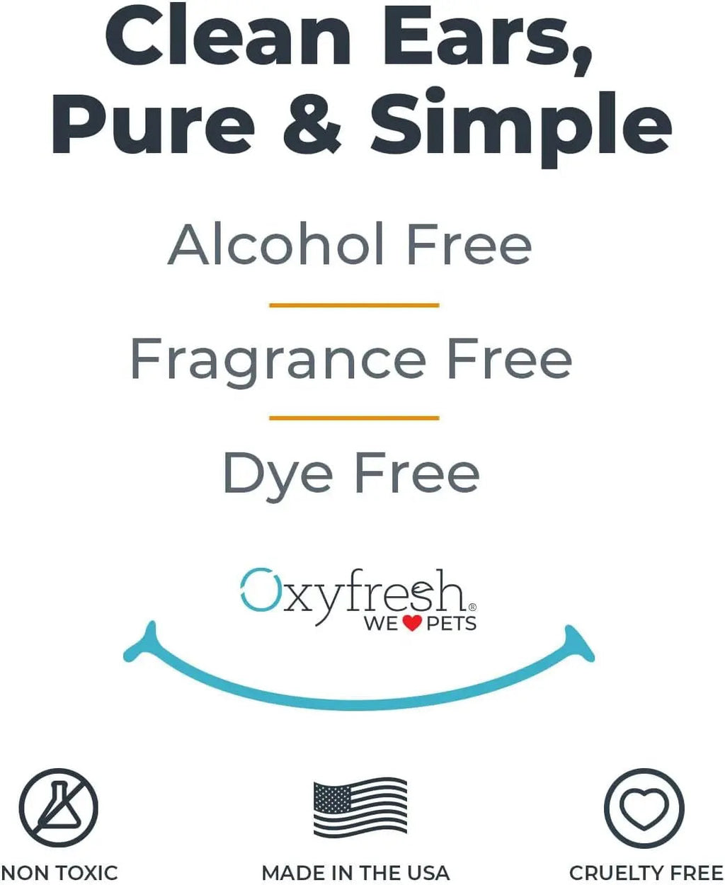 Oxyfresh Advanced Pet Ear Cleaner for Dogs & Cats Sting-Free 8 oz Default Title