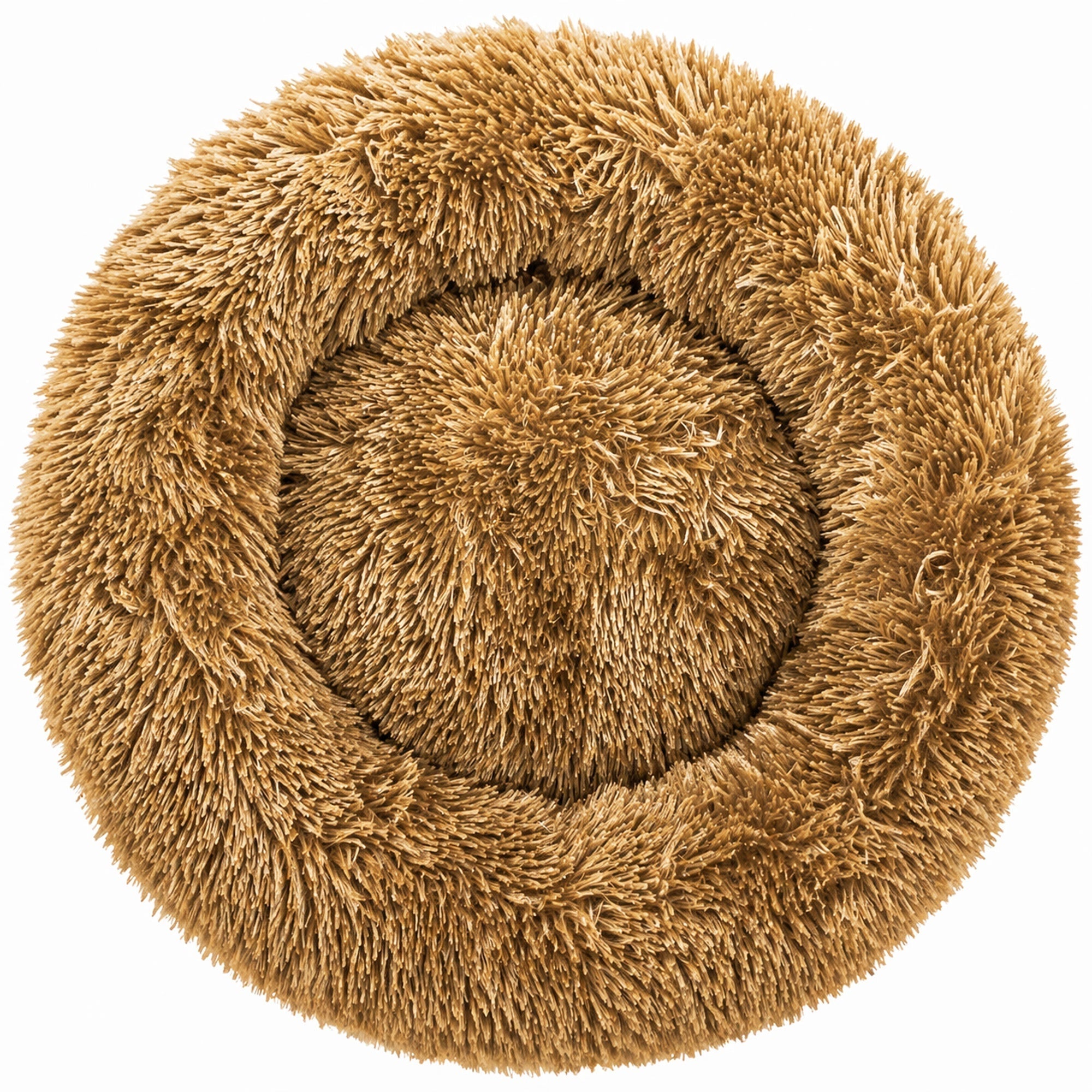 Pet Life ® 'Nestler' High-Grade Plush and Soft Rounded Pet Bed Khaki