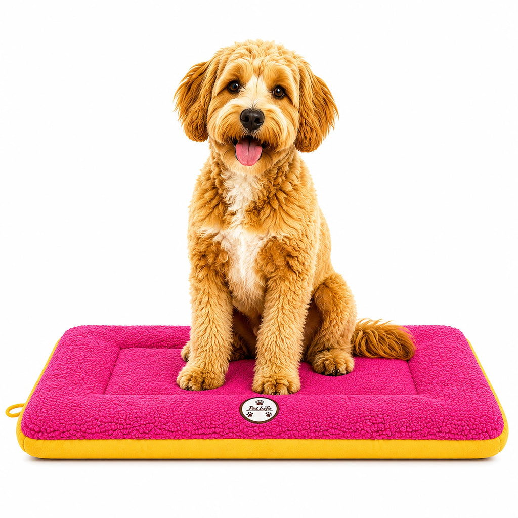 Pet Life ® 'Eco-Paw' Reversible Eco-Friendly Recyclabled Polyfill Fashion Designer Pet Dog Bed Mat Lounge