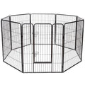 8 Metal Panel Heavy Duty Pet Playpen Dog Fence with Door-48 inches