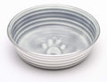 Stainless Steel Ceramic Pet Bowl, Parisian Gray