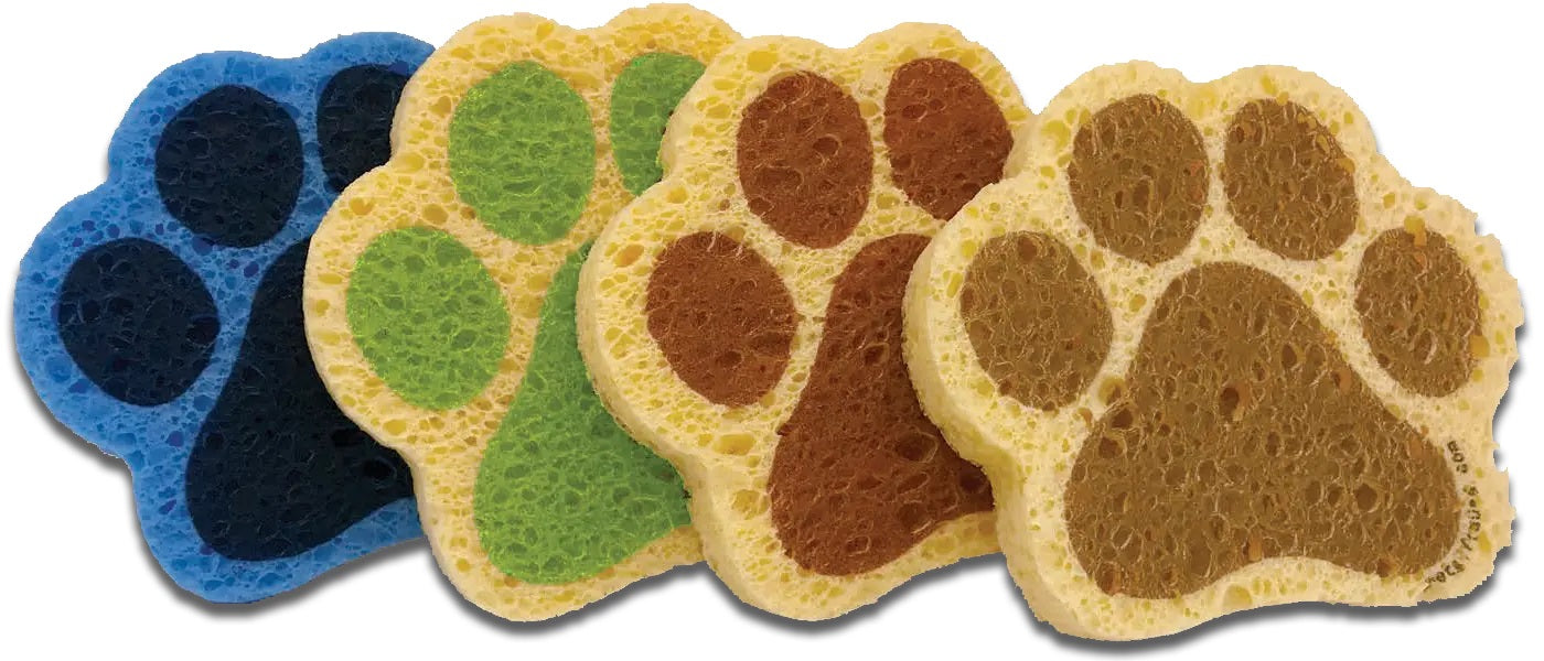 Paw Sponges Neutral Asst