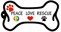 Bone Shaped Keychains Peace Love Rescue