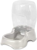 Dog or Cat Pet Cafe Waterer, Pearl Silver Pearl Silver - 3 Gallon