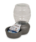 Gravity Waterer for Cats and Dogs - Mason Silver Mason Silver - 1 Gallon