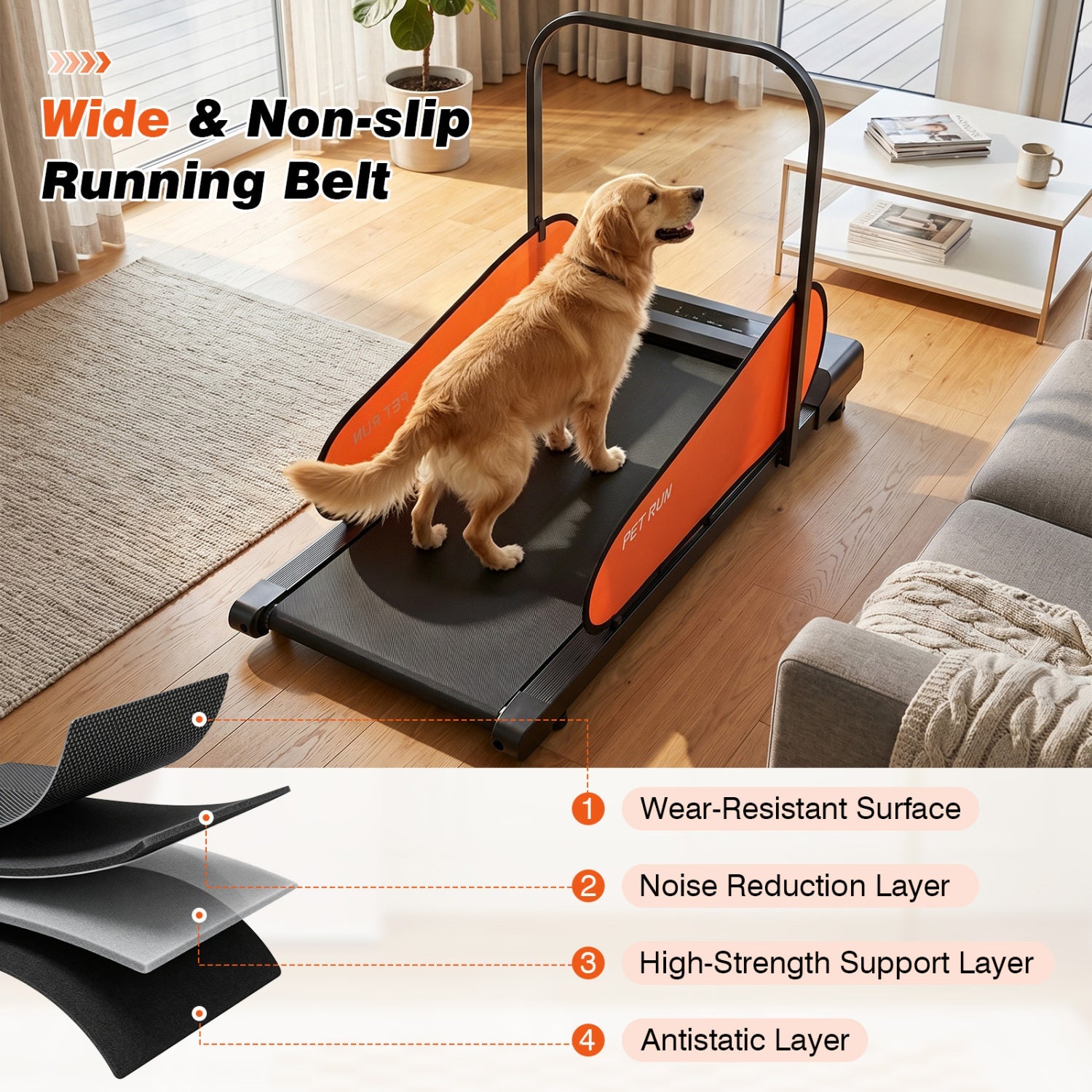 Dog Treadmill with LED Display & Adjustable Speed