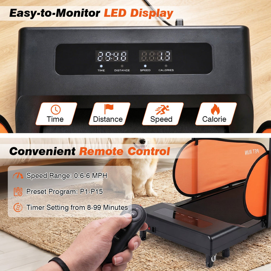 Dog Treadmill with LED Display & Adjustable Speed