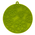 Citrus Design eMat - Enrichment Lick Mat For Dogs and Cats - with Suction Cups | USA Made Lime Green Citrus emat