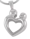 Mother Child Ashes Necklace Pendant