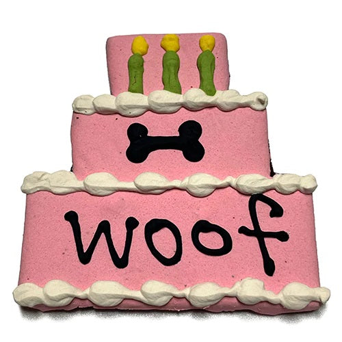 Birthday Cake Dog Treats Pink
