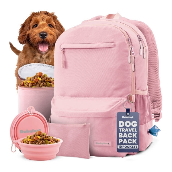 The Original Doggy Bag™ Backpack for Dog Supplies Dusty Pink