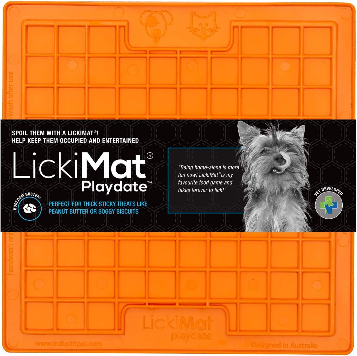 LickiMat Playdate - Assorted Colors Orange