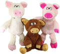 Polly Pig Dog Toy Brown