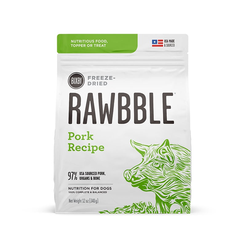 Pork Freeze-Dried Dog Food by Bixbi 26 oz