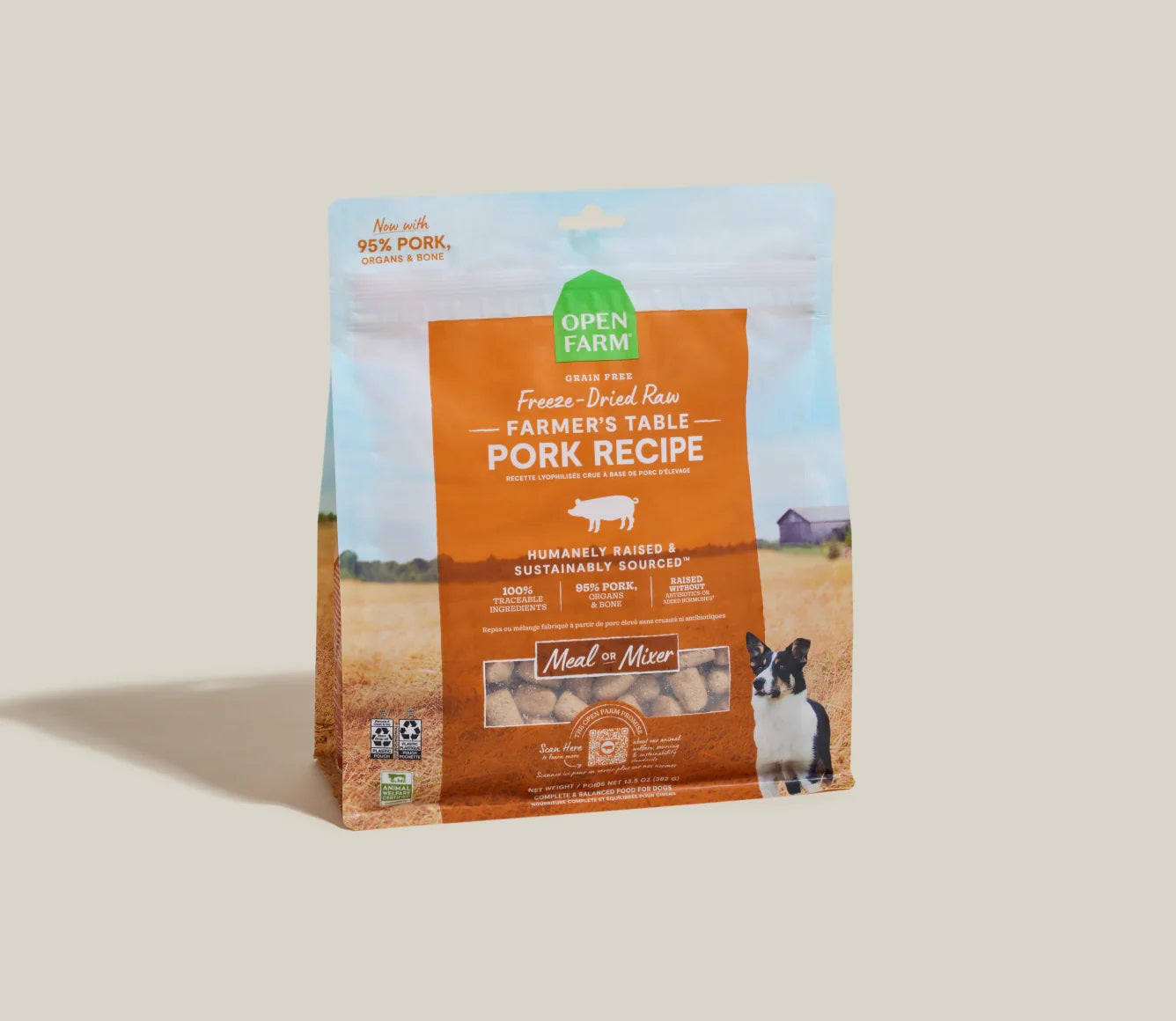 Farmer's Table Pork Freeze Dried Raw Morsels for Dogs 22 oz