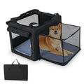 Portable Foldable Pet Carrying Bag with 2 Openings and Comfy Cushion M