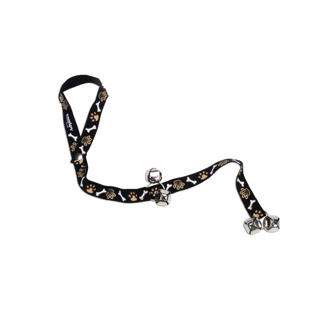 Coastal Potty Training Dog Bell Tan & Brown Bones