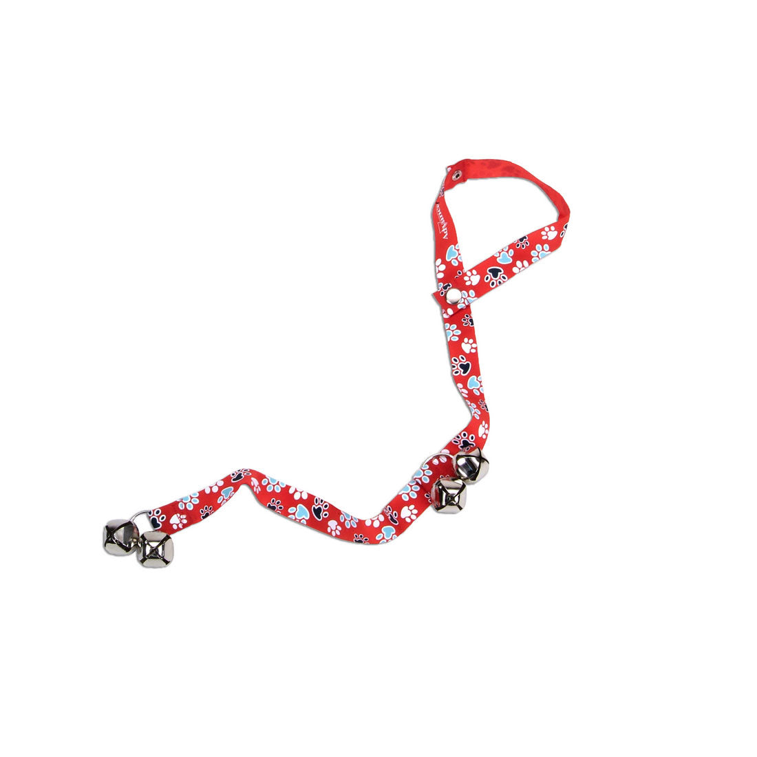 Coastal Potty Training Dog Bell Red & White Paws