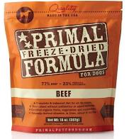 Freeze Dried Beef Dog Food by Primal 14 oz