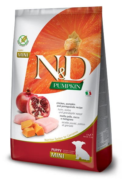 Chicken, Pumpkin and Pomegranate Puppy Food by Farmina 5.5 lbs (Mini)