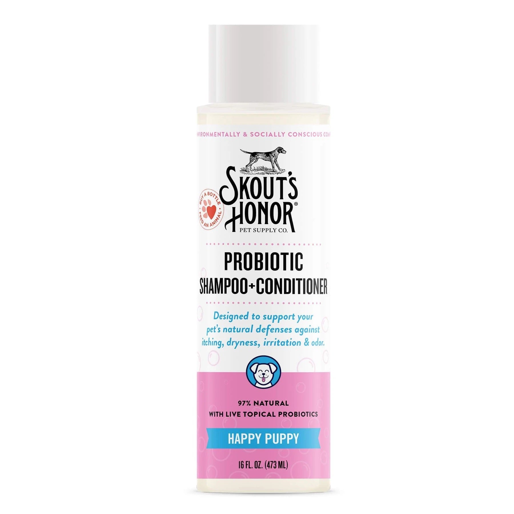 Probiotic Pet Shampoo & Conditioner for Dogs Puppy 16-oz