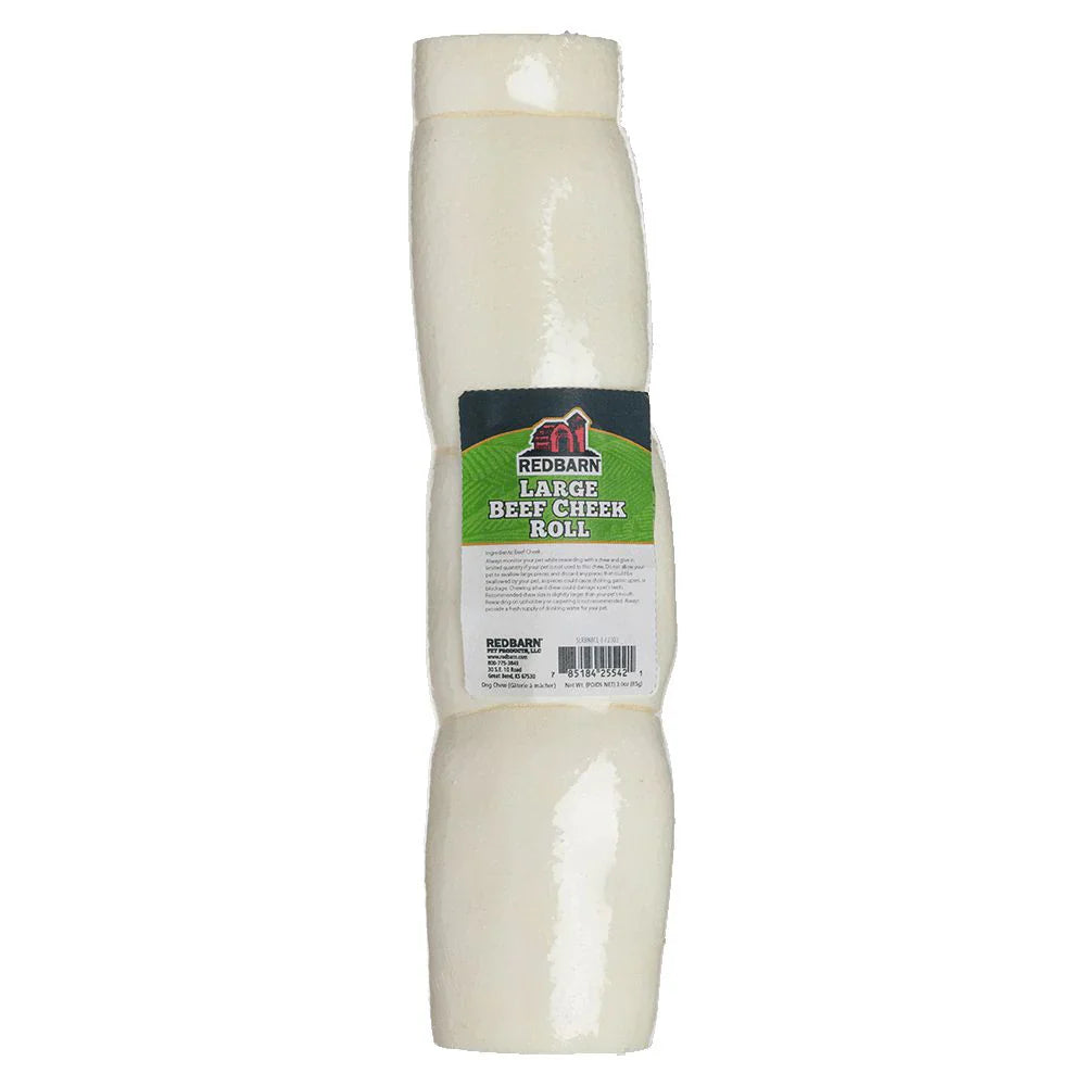 Redbarn Beef Cheek Roll Dog Treat Large