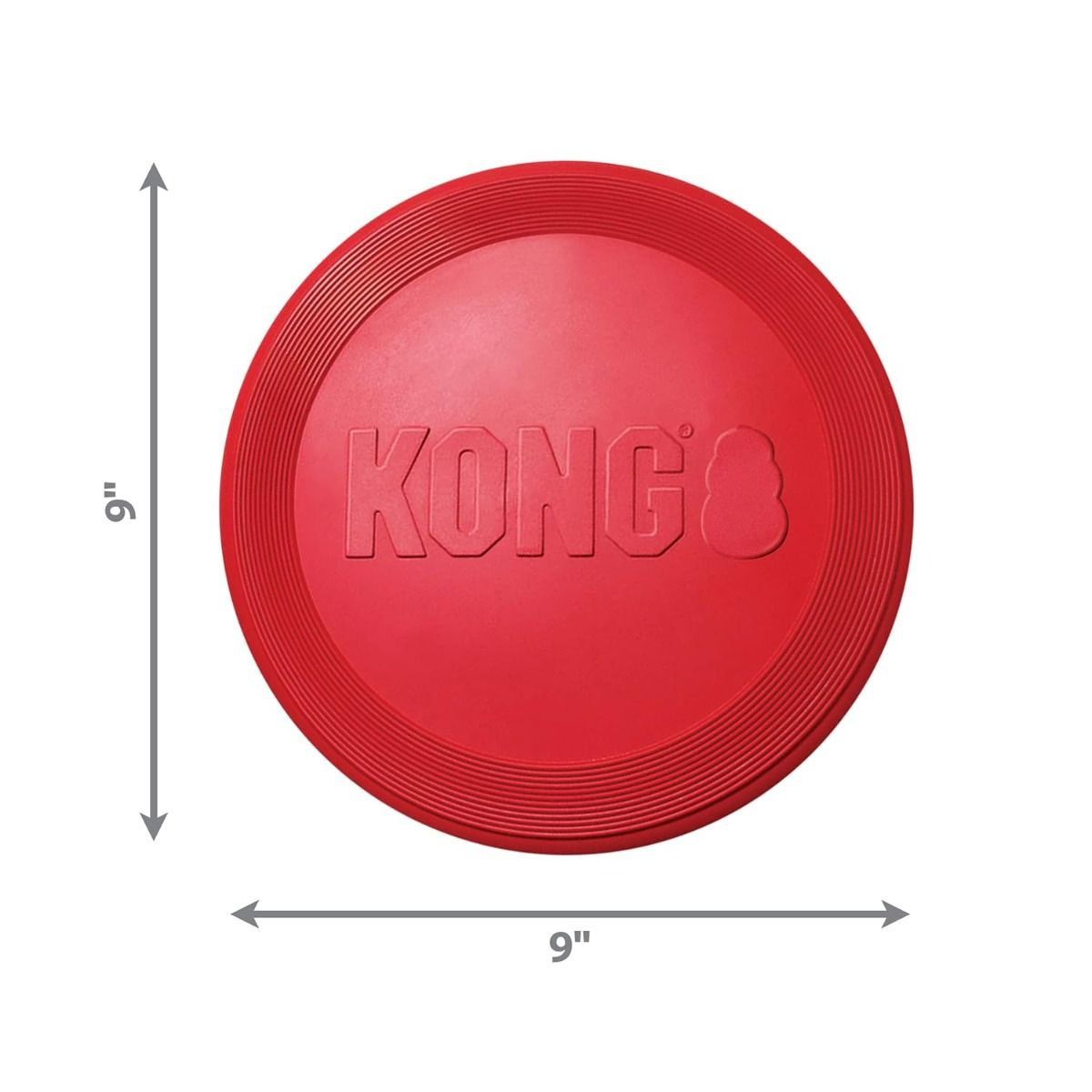 Kong Red Rubber Flyer Large