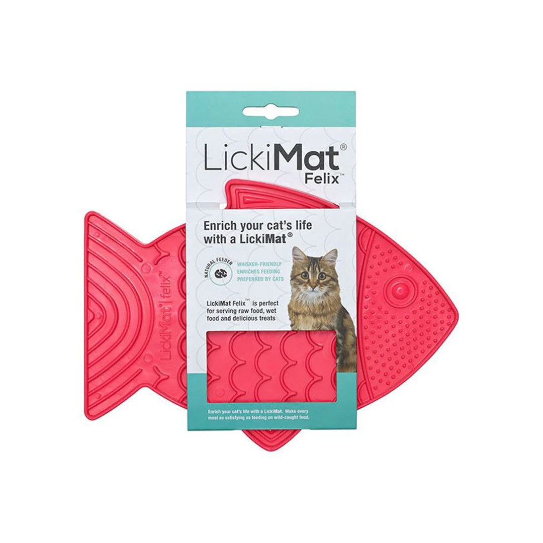 LickiMat for Cats Red - Felix (Kitten and Cats)