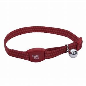 Coastal Patterned Breakaway Cat Collars Red Polkadot