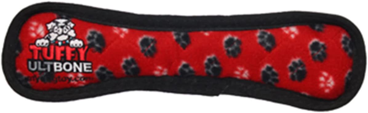 Tuffy Ultimate Bone Dog Toy Red