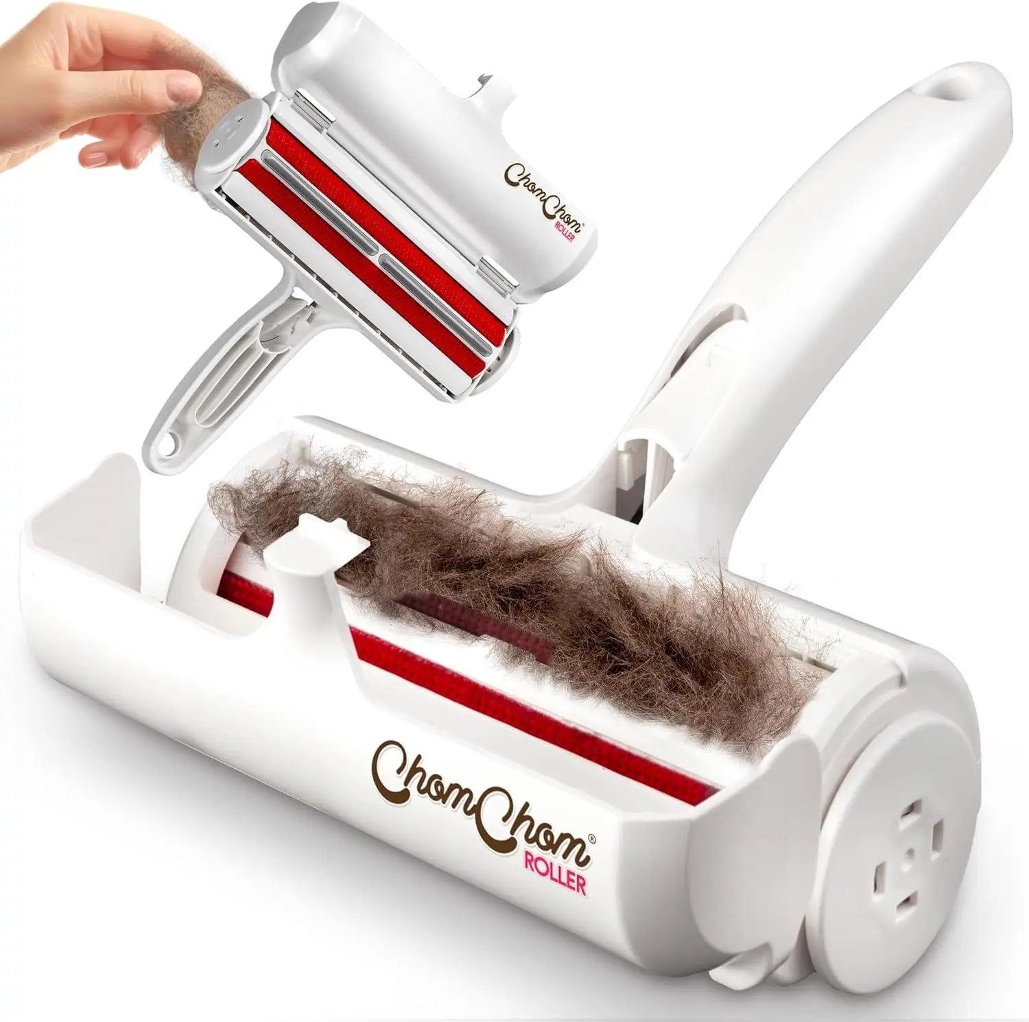 Reusable Pet Hair Remover Roller for Furniture, Carpet & Clothing White