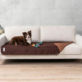 Waterproof Pet Couch Cover Reversible Furniture Protector for Dogs & Cats Brown 30 X 70 Inches