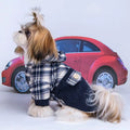 Teddy VIP Pomeranian Small Dog Cashmere Coat Tibetan blue L