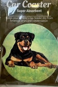 Rottweiler Car Coaster Rottweiler Laying Down
