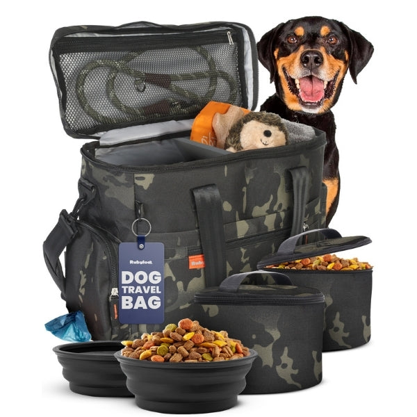 The Original Doggy Bag™ Dog Travel Bag for Supplies Camo