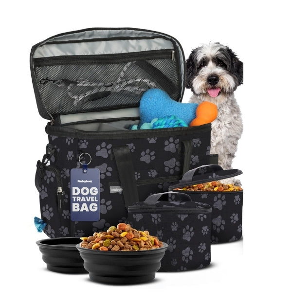 The Original Doggy Bag™ Dog Travel Bag for Supplies Paw Print
