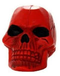 Rubber Skull Dog Toy -Extra Small Red
