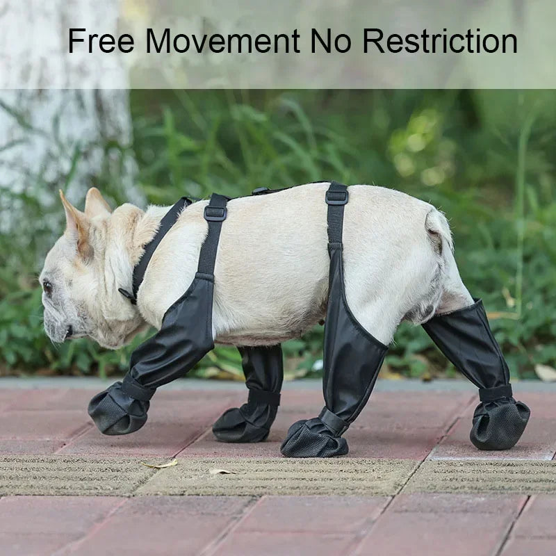 Waterproof Dog Boots - Anti-Slip Silica Gel Soft Sole Pet Shoes, Wear-Resistant Rain Boots for Dogs, Multiple Sizes & Colors