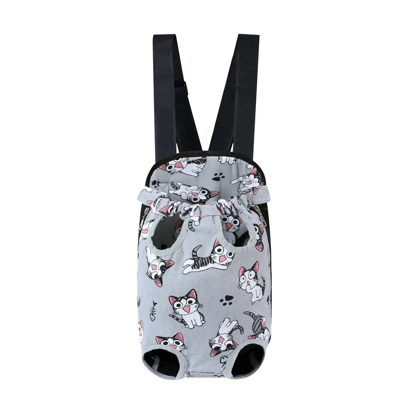 Breathable Camouflage Mesh Dog Carrier Backpack — Adjustable Pet Backpack for Small Dogs up to 22 lb (10 kg) Cat Canvas