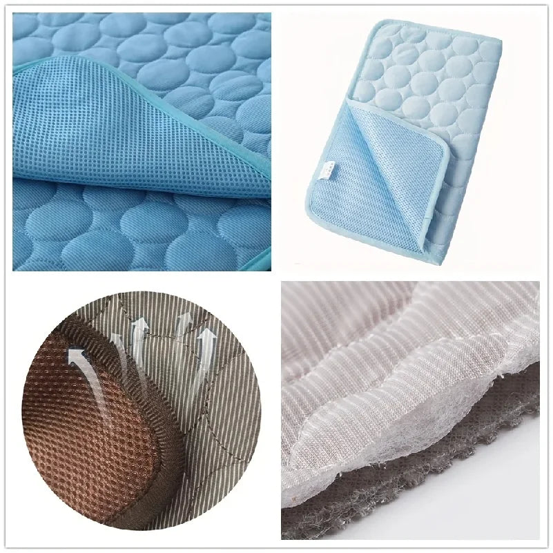 Dog Cooling Mat Summer Pet Cold Bed Extra Large For Small Big Dogs Pet Accessories Cat Durable Blanket Sofa Cat Ice Pad Blanket
