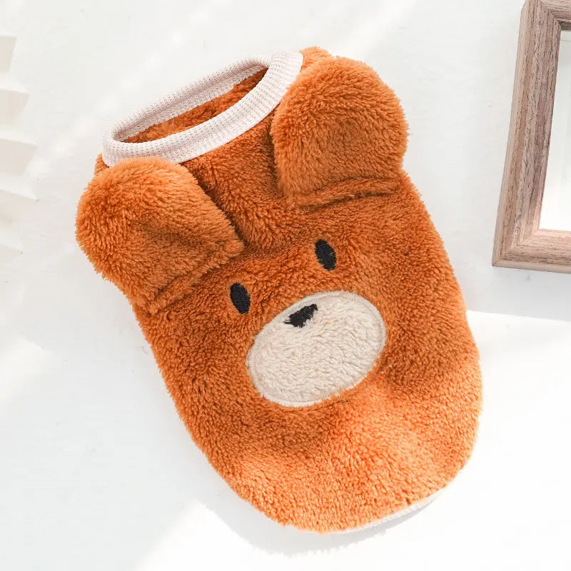 Cute Dog Clothes Winter Vest For Small Dogs Cats Warm Pets Sweater Soft Flannel Puppy Puffer Jacket Dog Accessories Supplies Xxs Pink XXS for 0.5-1.0 kg