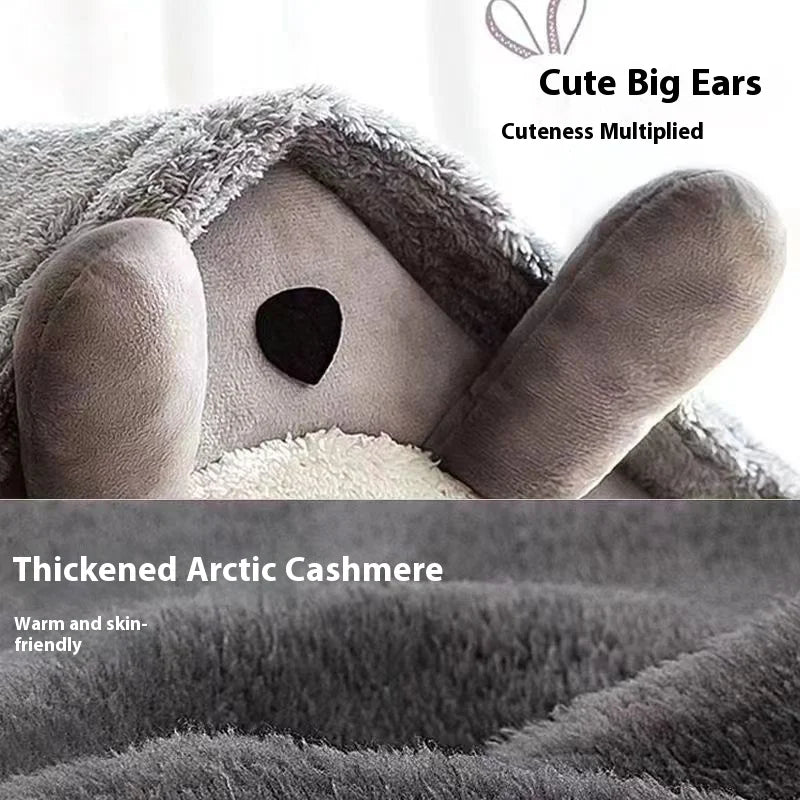 All-Season Pet House Bed Removable Washable Plush Cave for Small Dogs & Cats