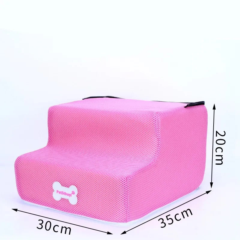 3-Step Pet Stairs for Small Dogs and Cats - Removable Washable Non-Slip Ramp Ladder two floors 5 China Mainland