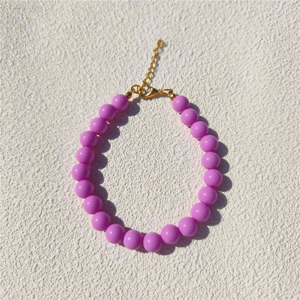 Dogs Necklace Extension Chain Design Pet Collar Fashion Dogs Faux Pearls Necklace Loop DIY Cat Dog Grooming Accessory deep pink