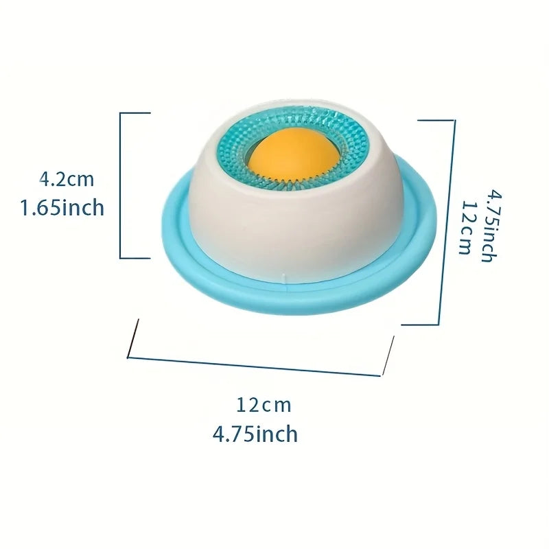 Pet Lick Mat for Dogs and Cats | Interactive Slow Feeder Snack Bowl Blue