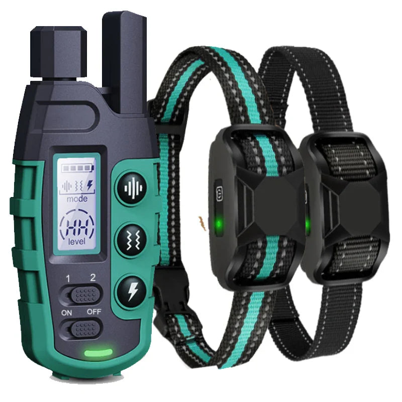 3300Ft Electric Dog Training Collar Remote Control Waterproof Pet BehaviorFor 5-120lbs Puppy With Shock Vibration For 2 Dogs 3