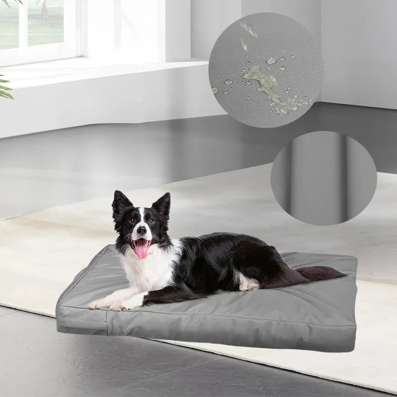 Washable Dog Crate Pad Cover Oxford Cloth Waterproof Dog Bed Cover for Puppy Kitten Replacement Pet Supplies (Only Covers)